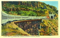Santa Fe Streamliner Crossing Johnson's Canyon, Arizona